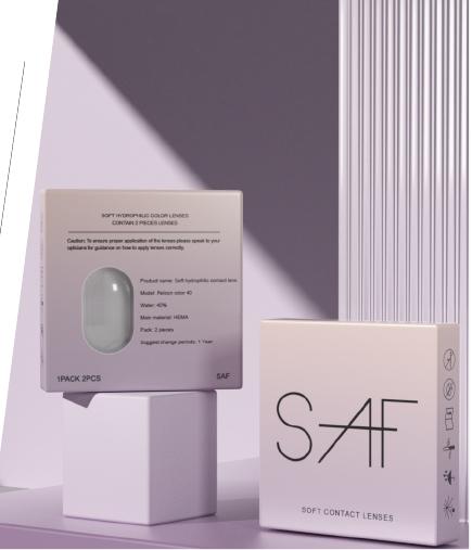 علبة عدسات SAF